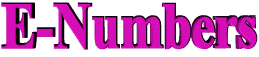 E Numbers